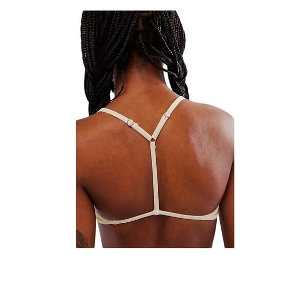 FREE PEOPLE Women's Good Lookin' Bralette Spicy Mustard Size Large T-Back NWT - Picture 8 of 8
